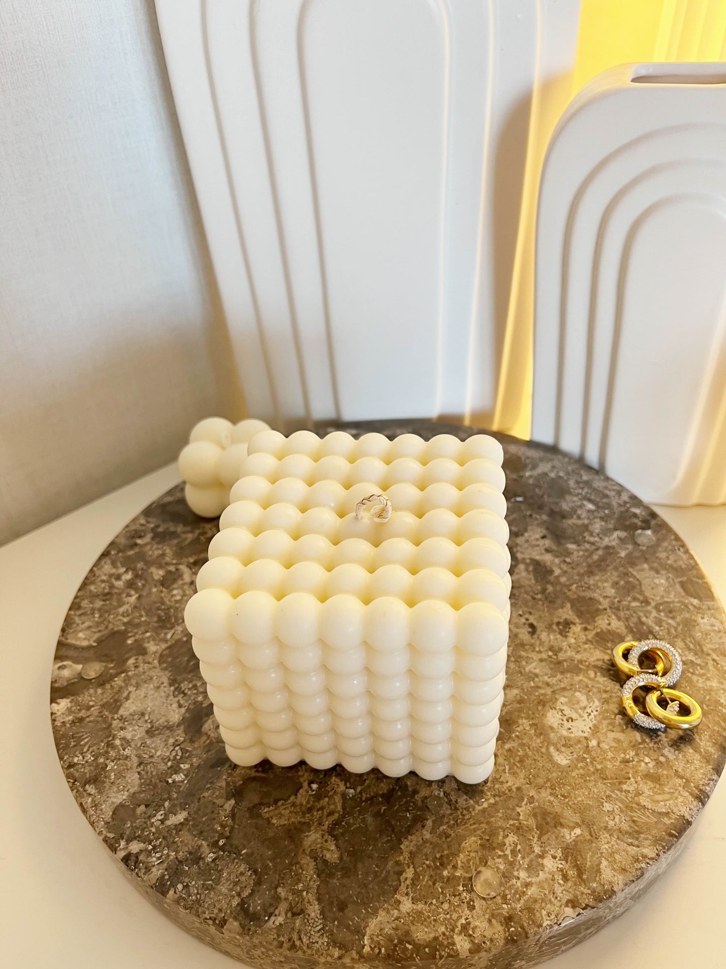 Large Bubble Candle