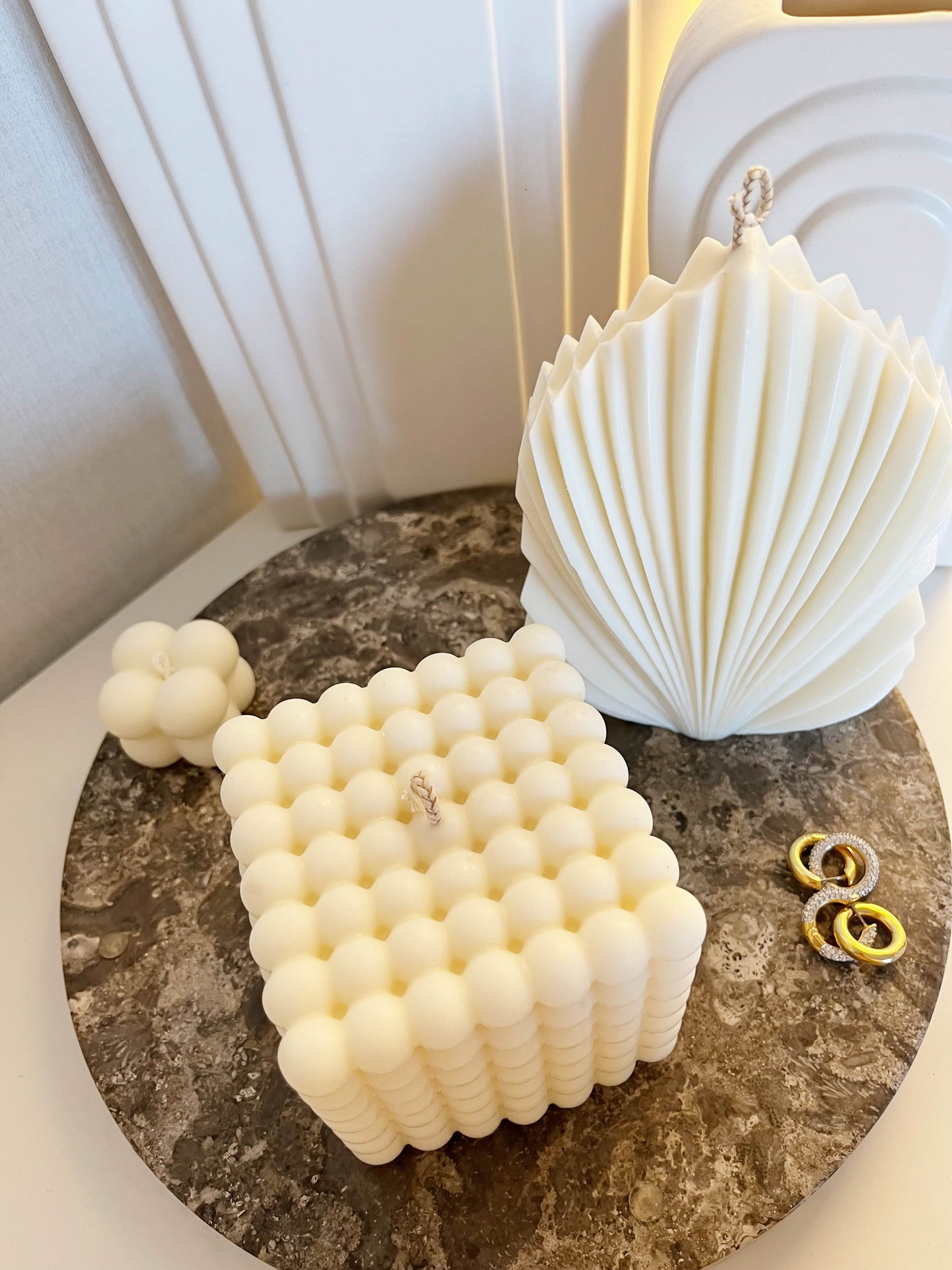 Large Bubble Candle