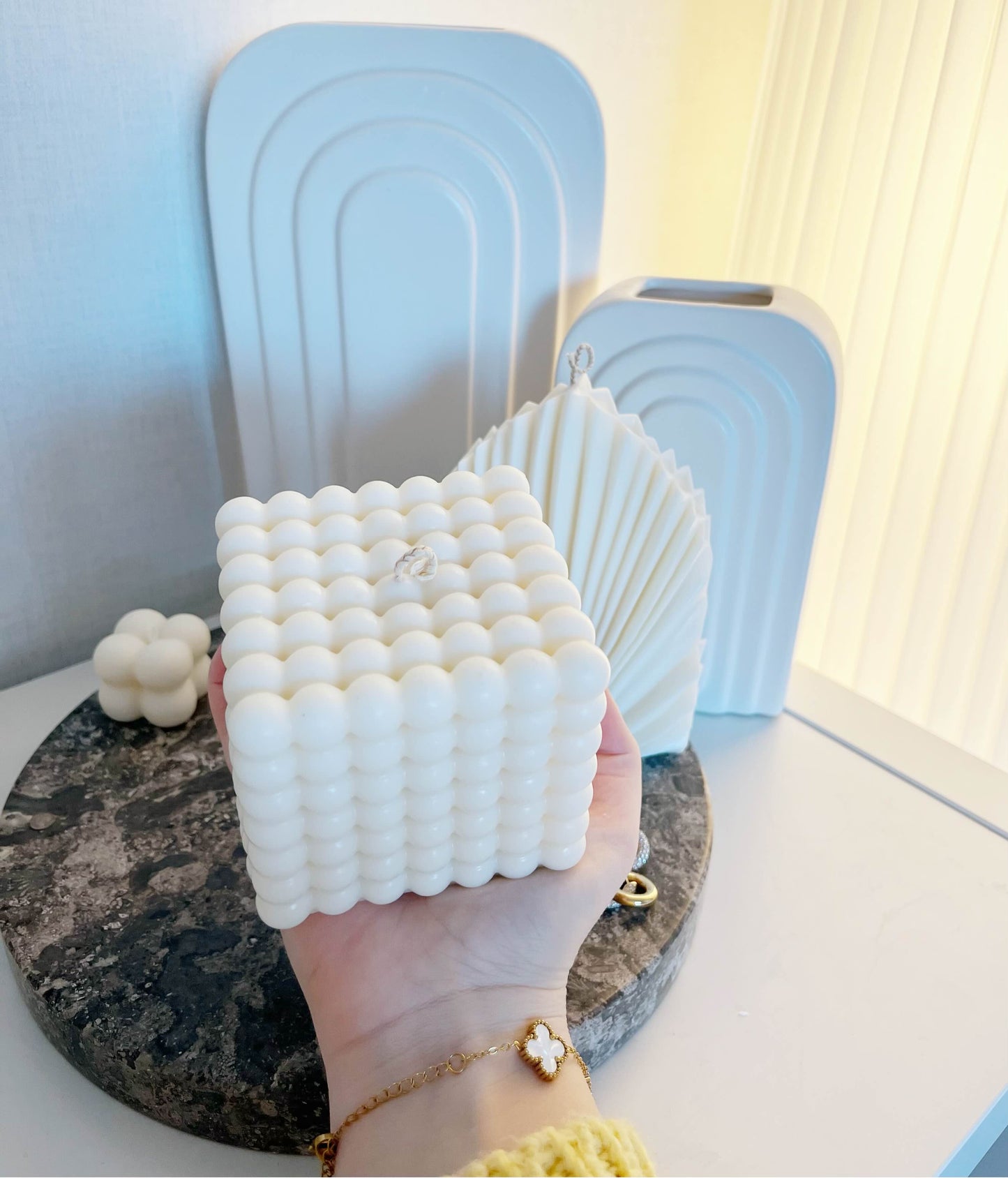 Large Bubble Candle