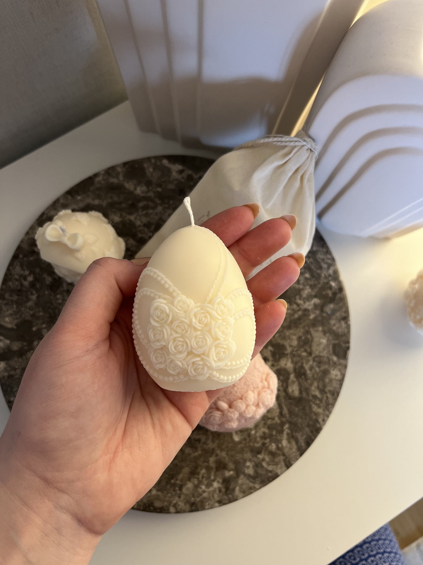 Easter Egg Candle Set: 3 Easter Eggs & Gift Bag