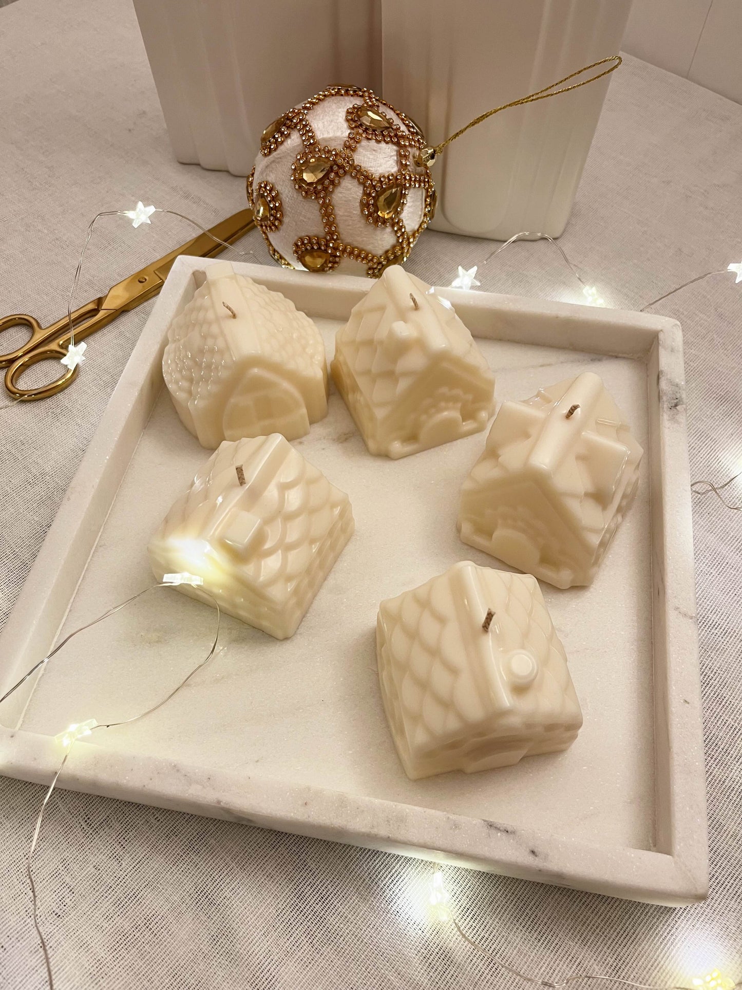 Gingerbread House Candles - 3 Pack