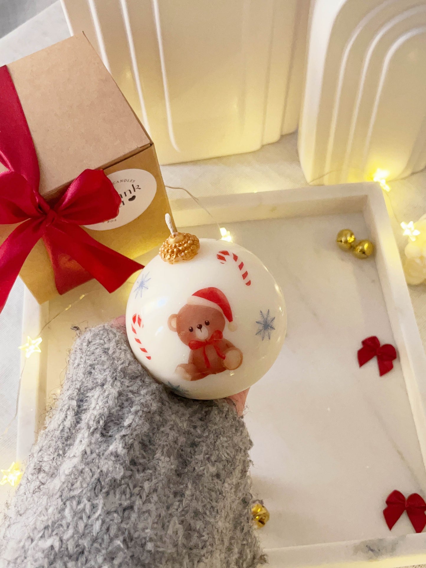 Christmas Ball Candle Medium