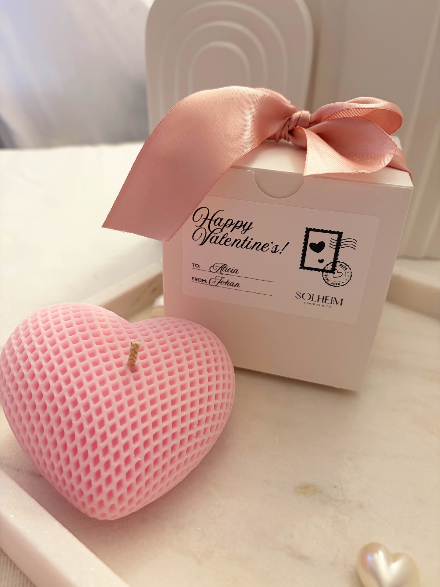 Heart Candle | Love Spark – Handmade Soy Candle Gift | Solheim