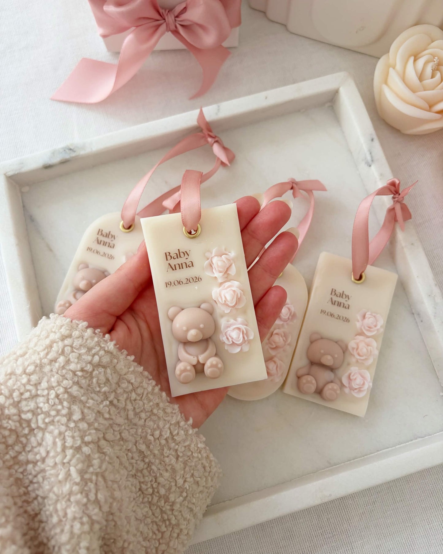 Baby Shower & Birthday Favors | Teddy Scented Charms