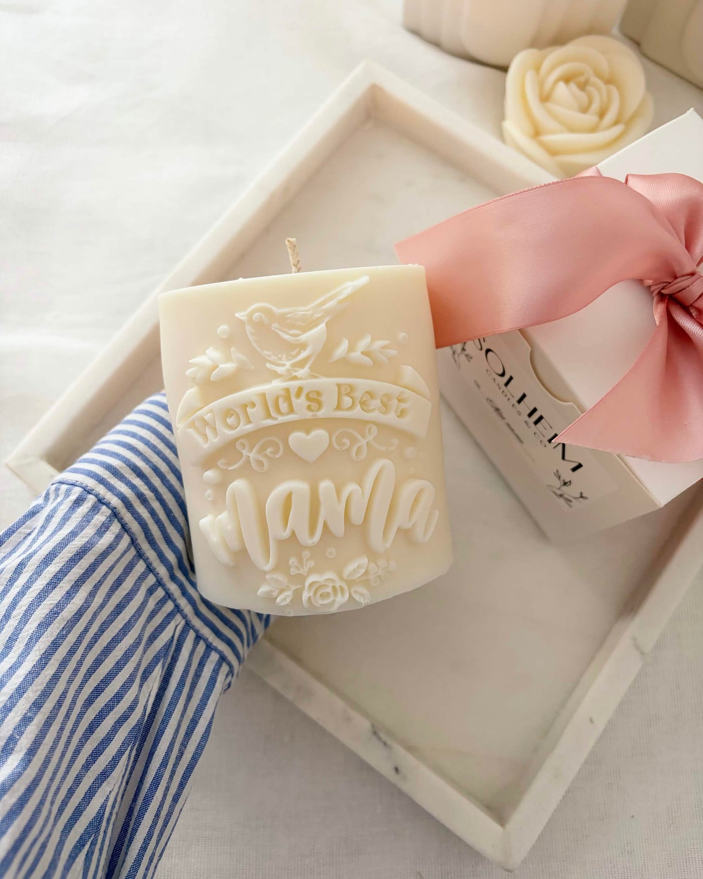 Personalized Best Mom Candle | Custom Name Gift – Solheim