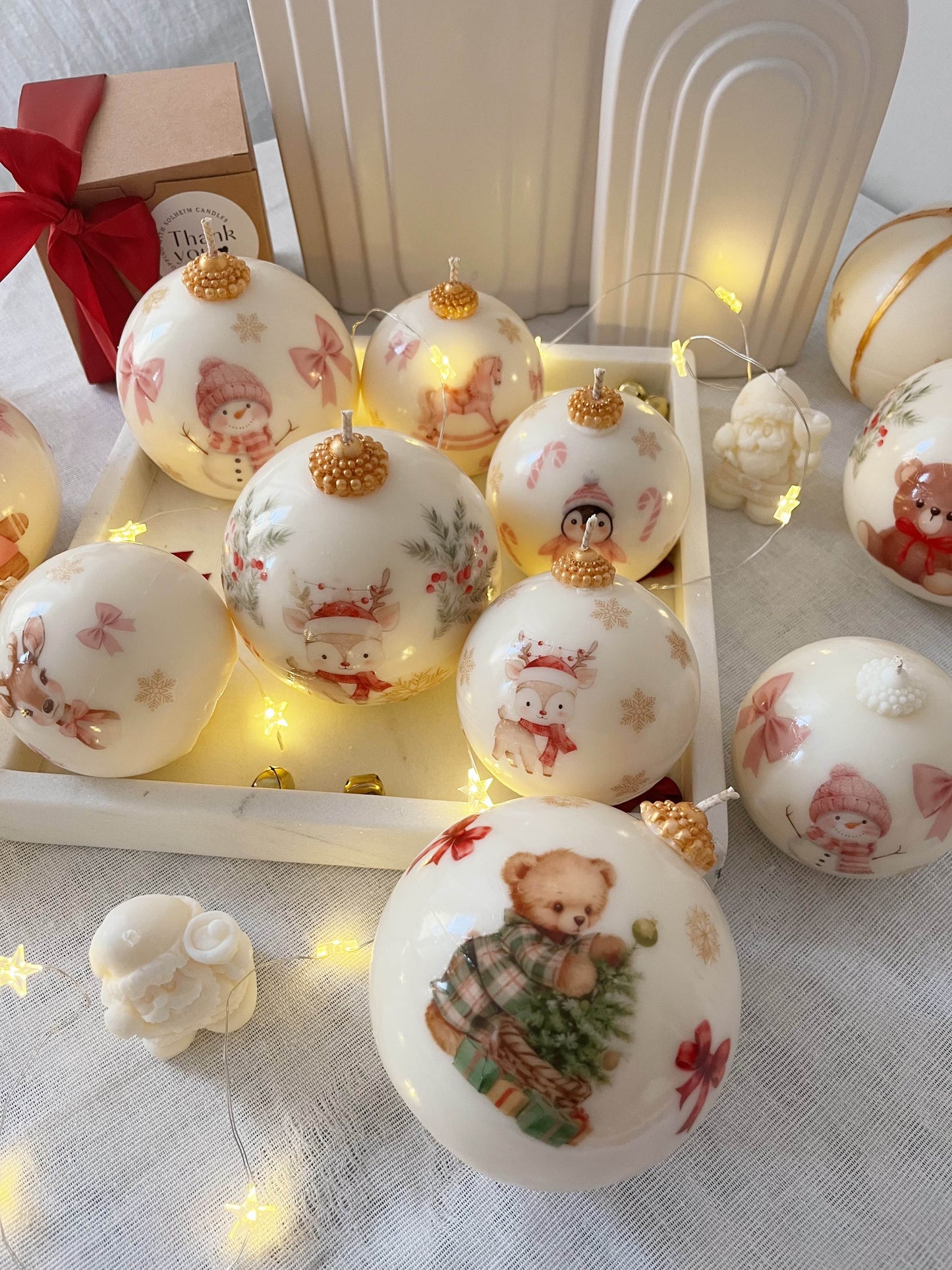 Christmas Ball Candle Medium