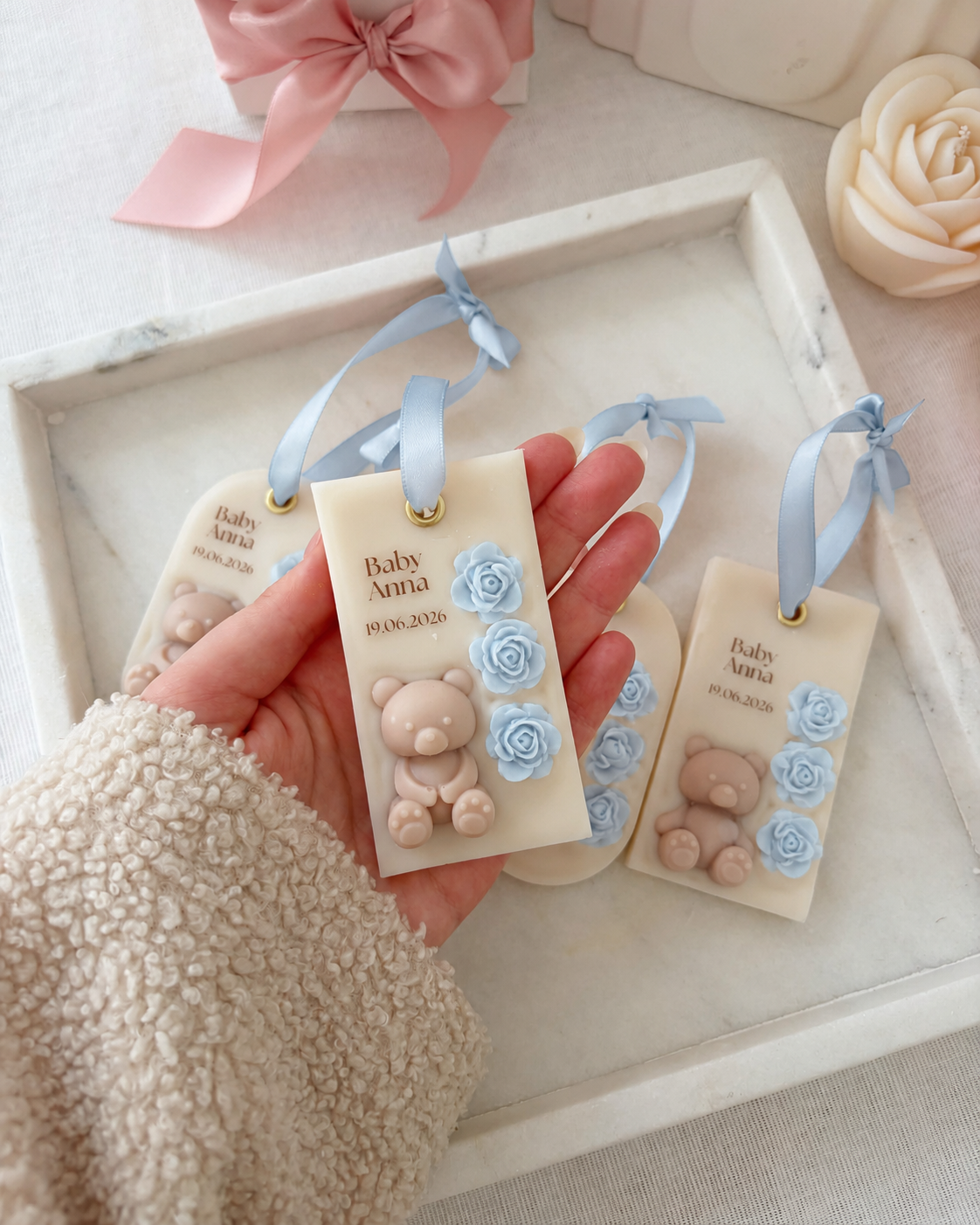 Baby Shower & Birthday Favors | Teddy Scented Charms