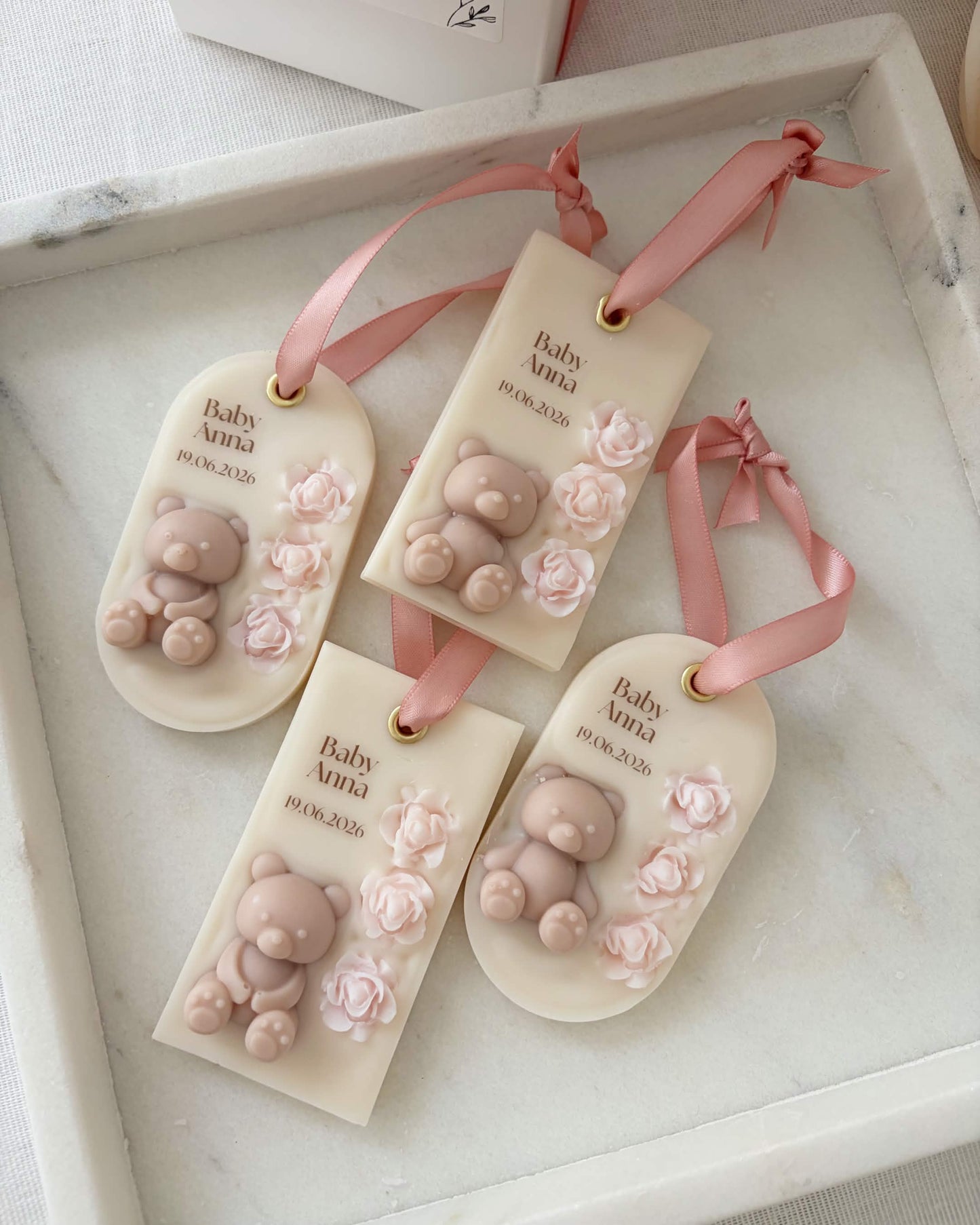 Baby Shower & Birthday Favors | Teddy Scented Charms