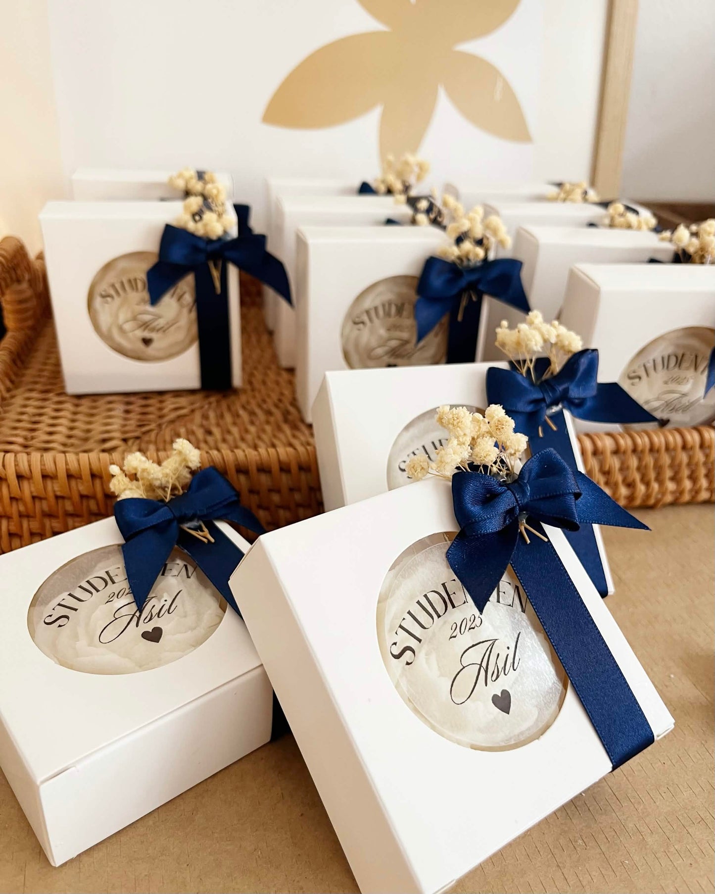 Peony Candle Favours | Handmade Wedding Favors Sweden