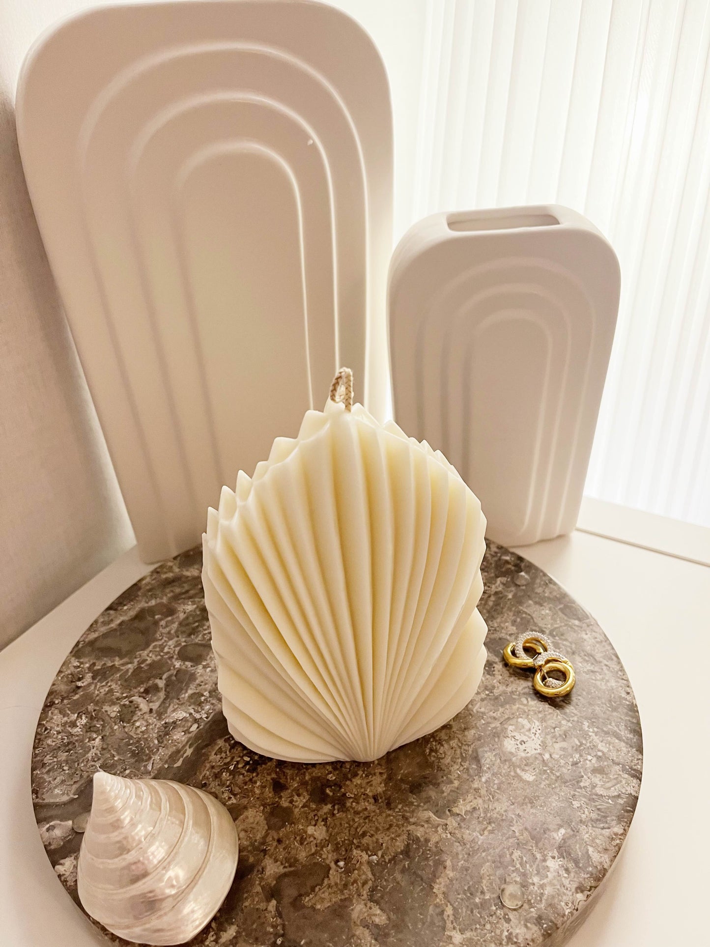 Seashell Sculpture Candle