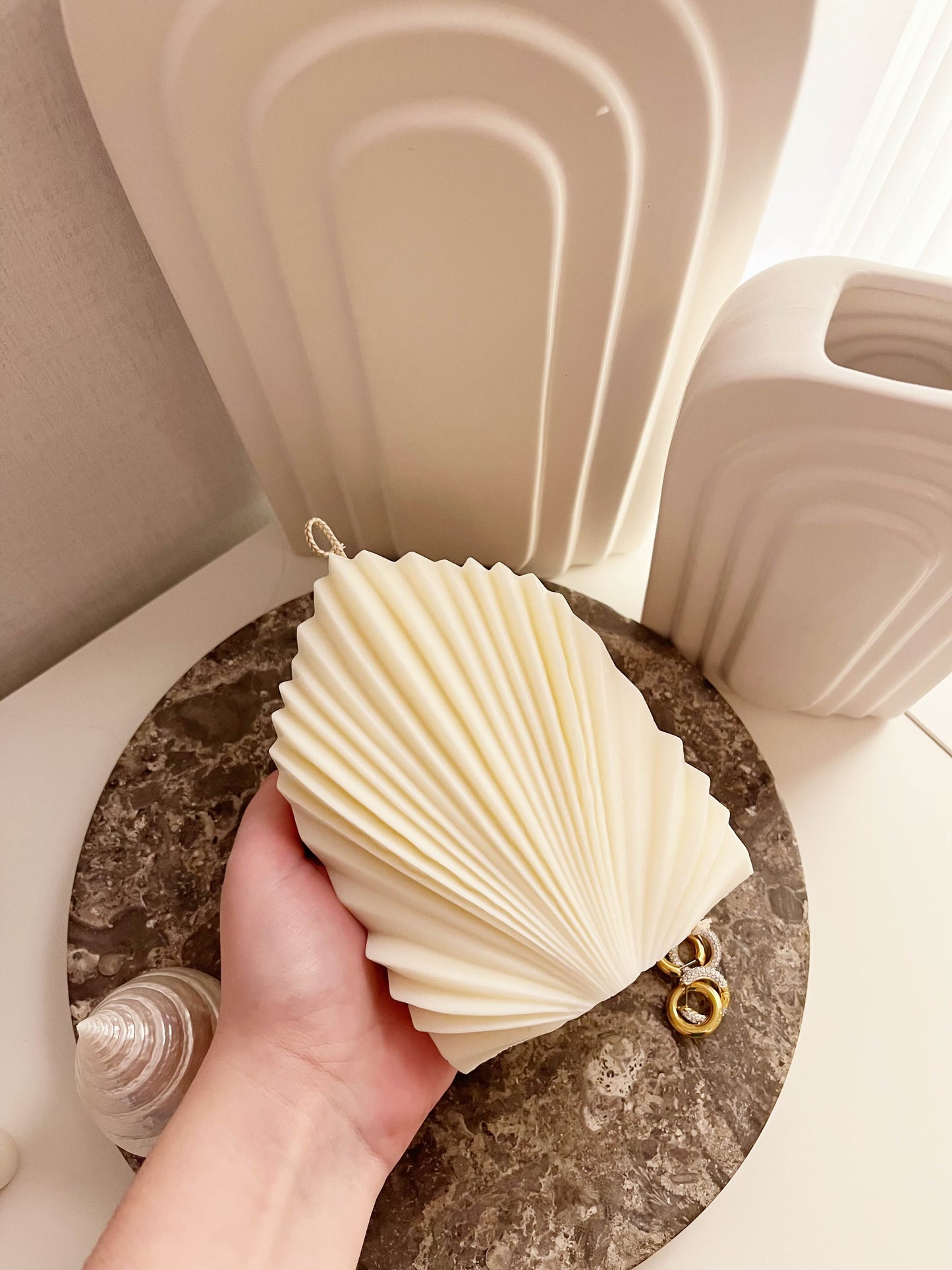 Seashell Sculpture Candle