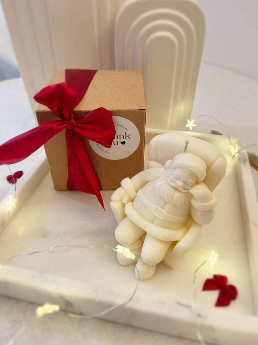 Santa-Claus Candle with Gift Box