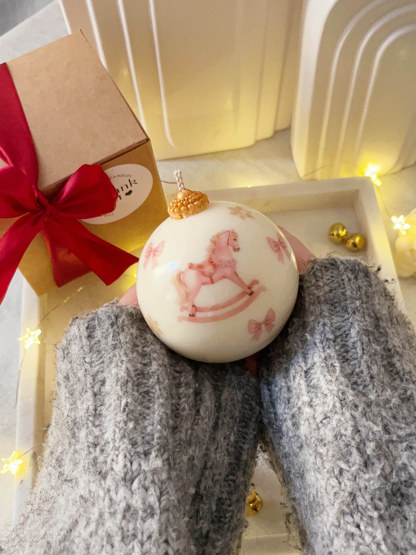 Christmas Ball Candle Medium