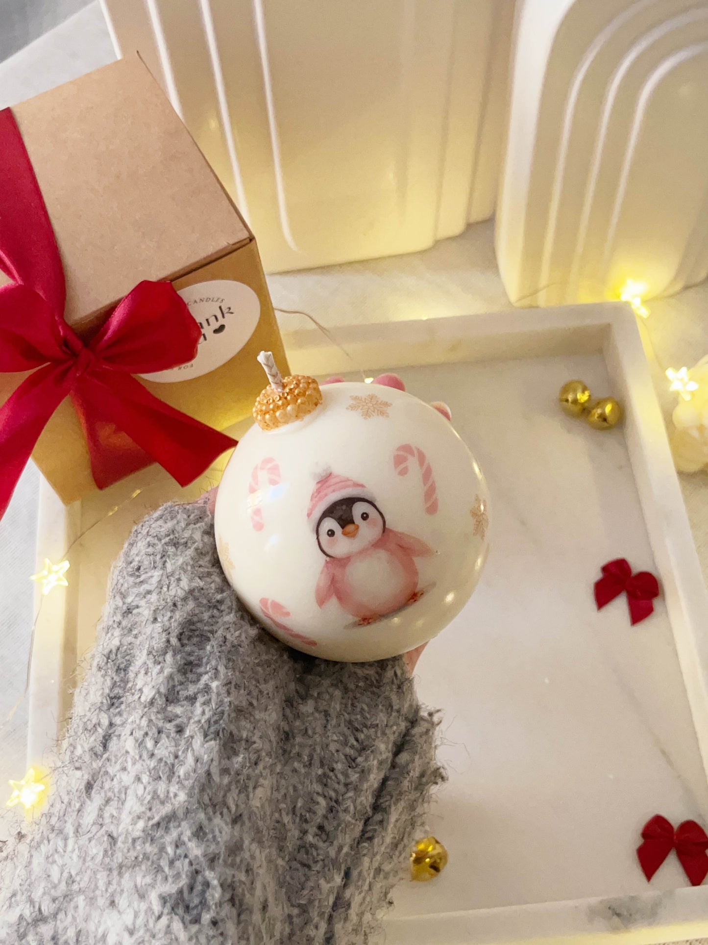 Christmas Ball Candle Medium