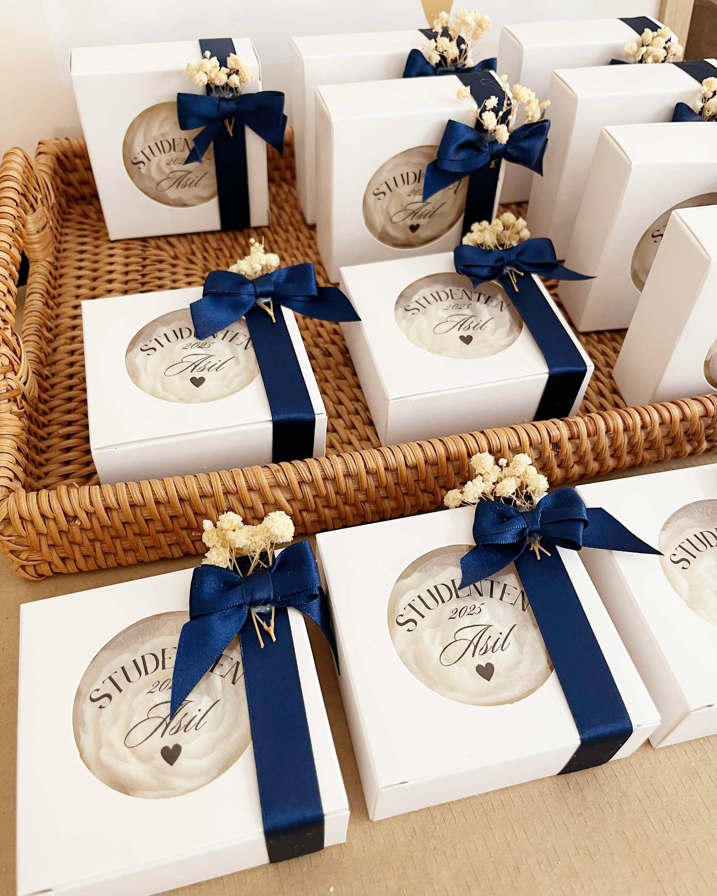 Peony Candle Favours | Handmade Wedding Favors Sweden