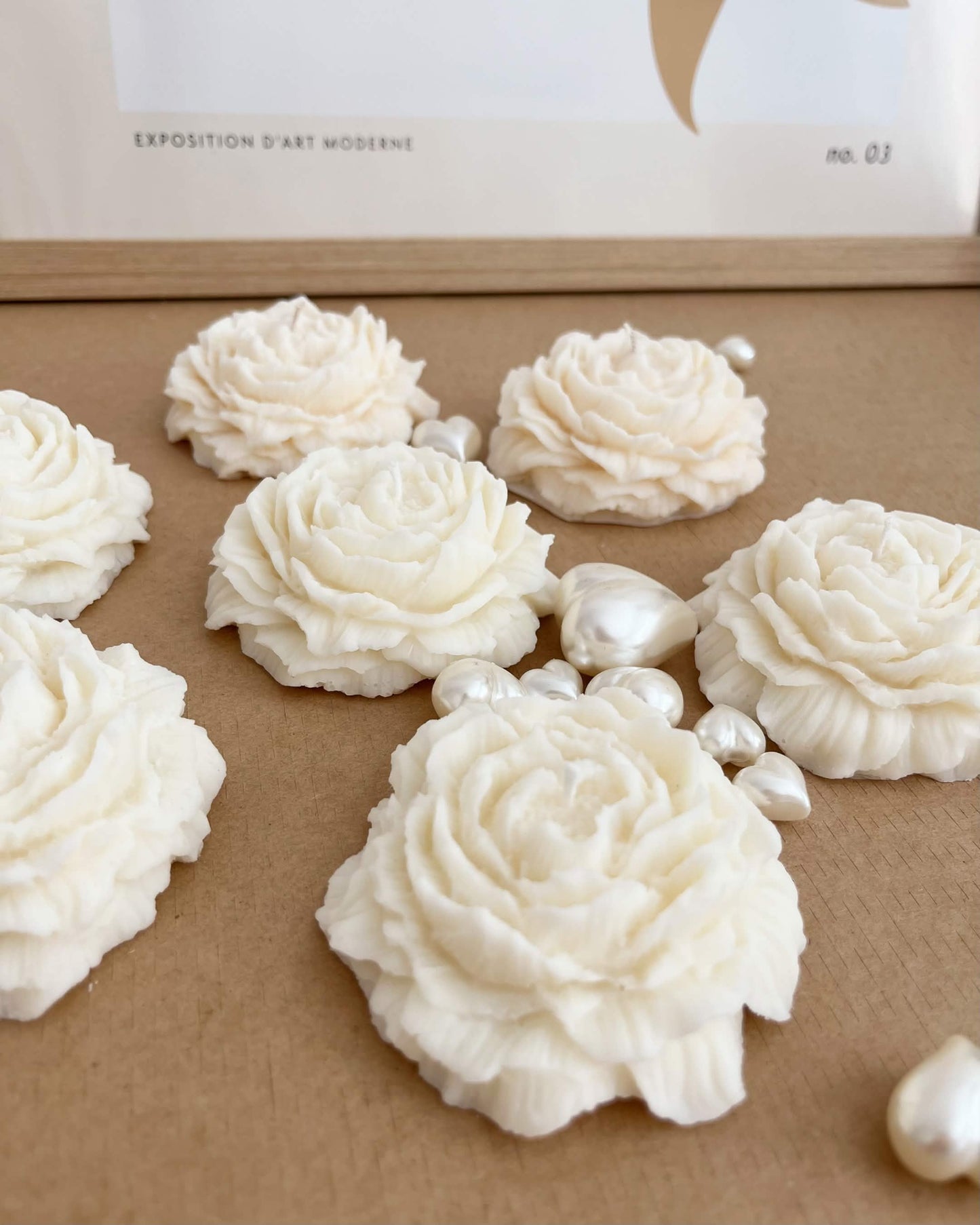 Peony Candle Favours | Handmade Wedding Favors Sweden