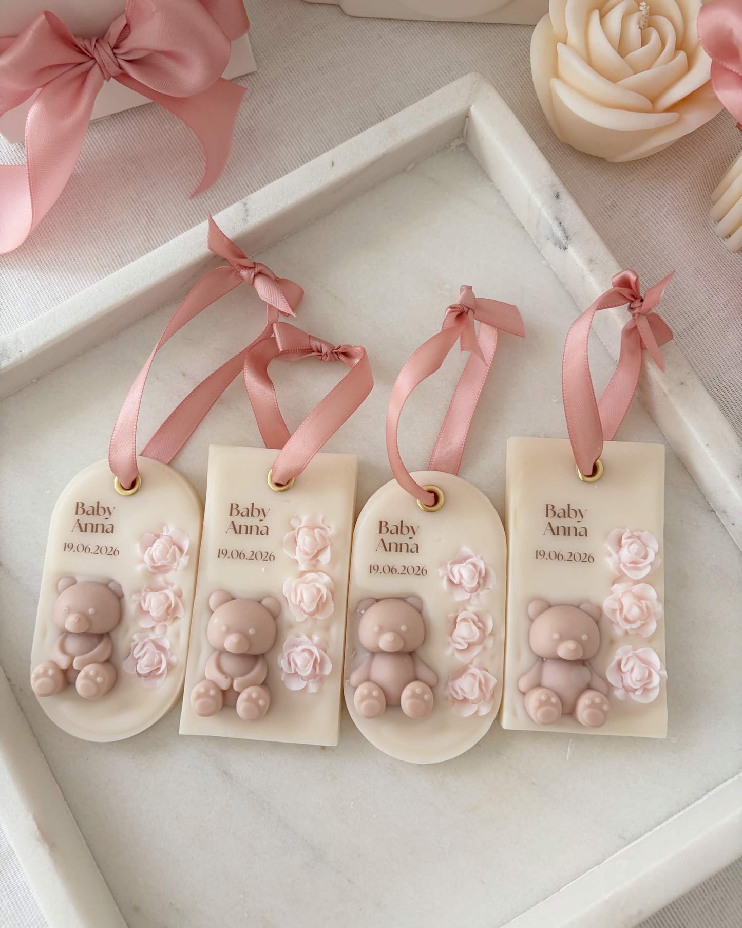 Baby Shower & Birthday Favors | Teddy Scented Charms