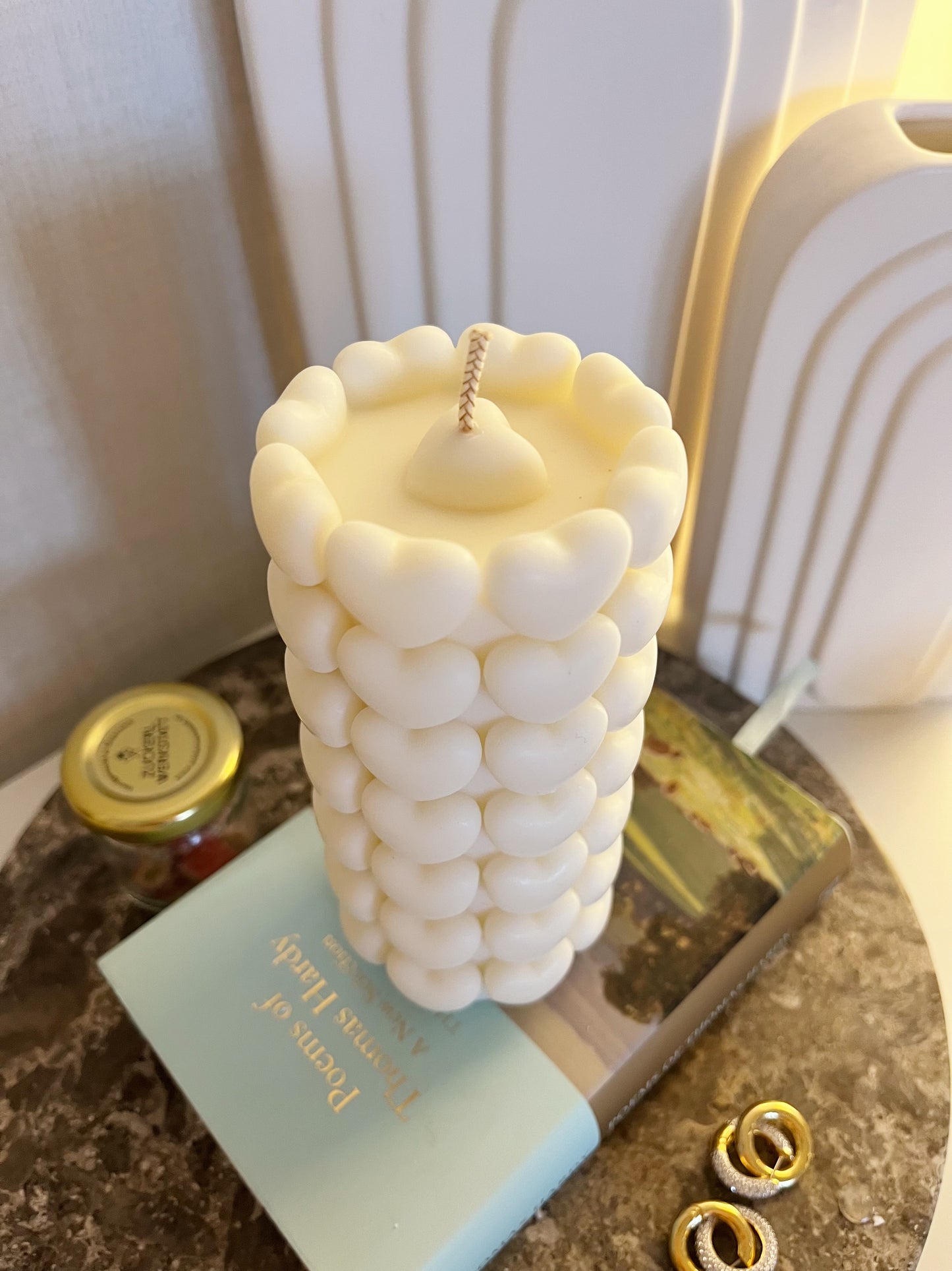 Heart Sculpture Candle | Sculptural Soy Wax Candle – Solheim
